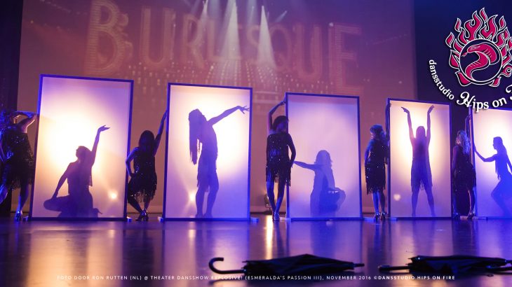 Burlesque choreography, Dance show Explosive, Esmeralda's Passion 3, November 2016